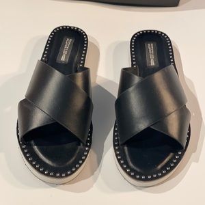 Women’s black sandals size 8